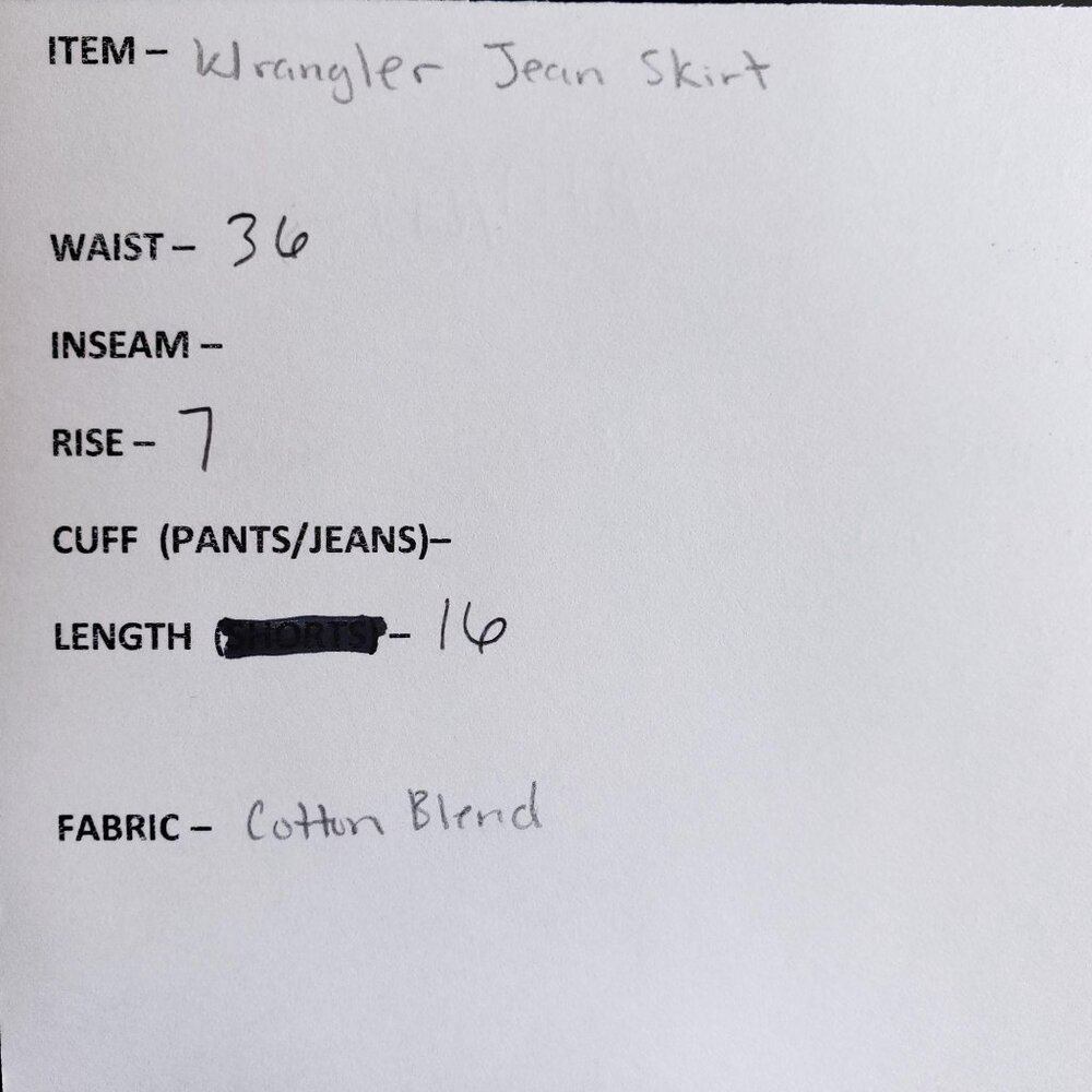 Wrangler Jean Skirt Juniors Girls Size 13 - Picture 8 of 8